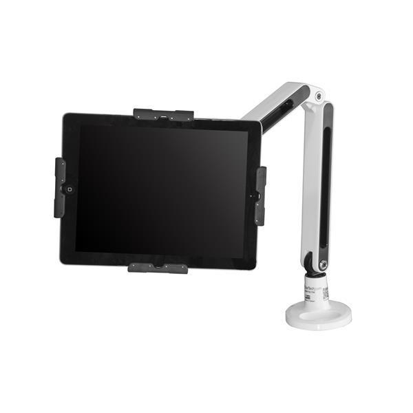 StarTech.com Support de bureau pour tablette - Bras articulé - Support tablette pour iPad ou Android (ARMTBLTIW) - Kit de montage - bras réglable - pour tablette - plastique, acier - blanc - Taille d'écran : 9"-11" - montrable sur bureau - Conformité TAA