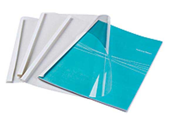 1 Boite de 100 Couvertures dos pré-encollé - dos 6 mm