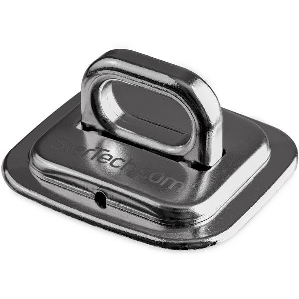 StarTech.com Plaque de verrouillage pour câble de sécurité en alliage de zinc - Point d'ancrage pour câble antivol (LTANCHOR) - Ancrage de verrou - argent - pour P/N: LTLOCKNBL