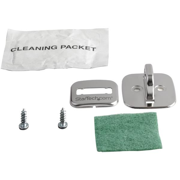 StarTech.com Plaque de verrouillage pour câble de sécurité en alliage de zinc - Point d'ancrage pour câble antivol (LTANCHOR) - Ancrage de verrou - argent - pour P/N: LTLOCKNBL
