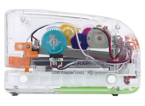 1 Agrafeuse électrique automatique USB/piles 626EL -15 feuilles