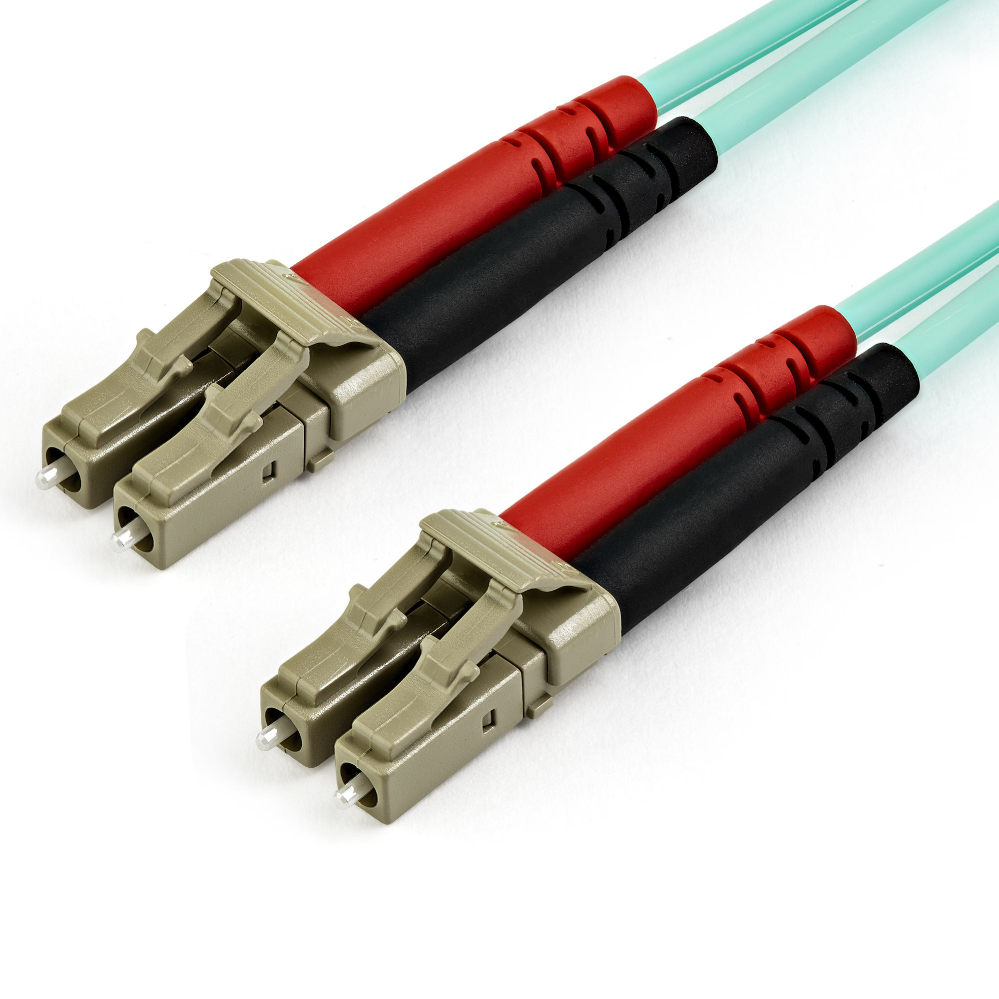 StarTech.com Câble Fibre Optique Multimode 10m LC/UPC à LC/UPC OM4 50/125 - Cordon de raccordement - LC multi-mode (M) pour LC multi-mode (M) - 10 m - fibre optique - duplex - 50 / 125 microns - OM4 - turquoise