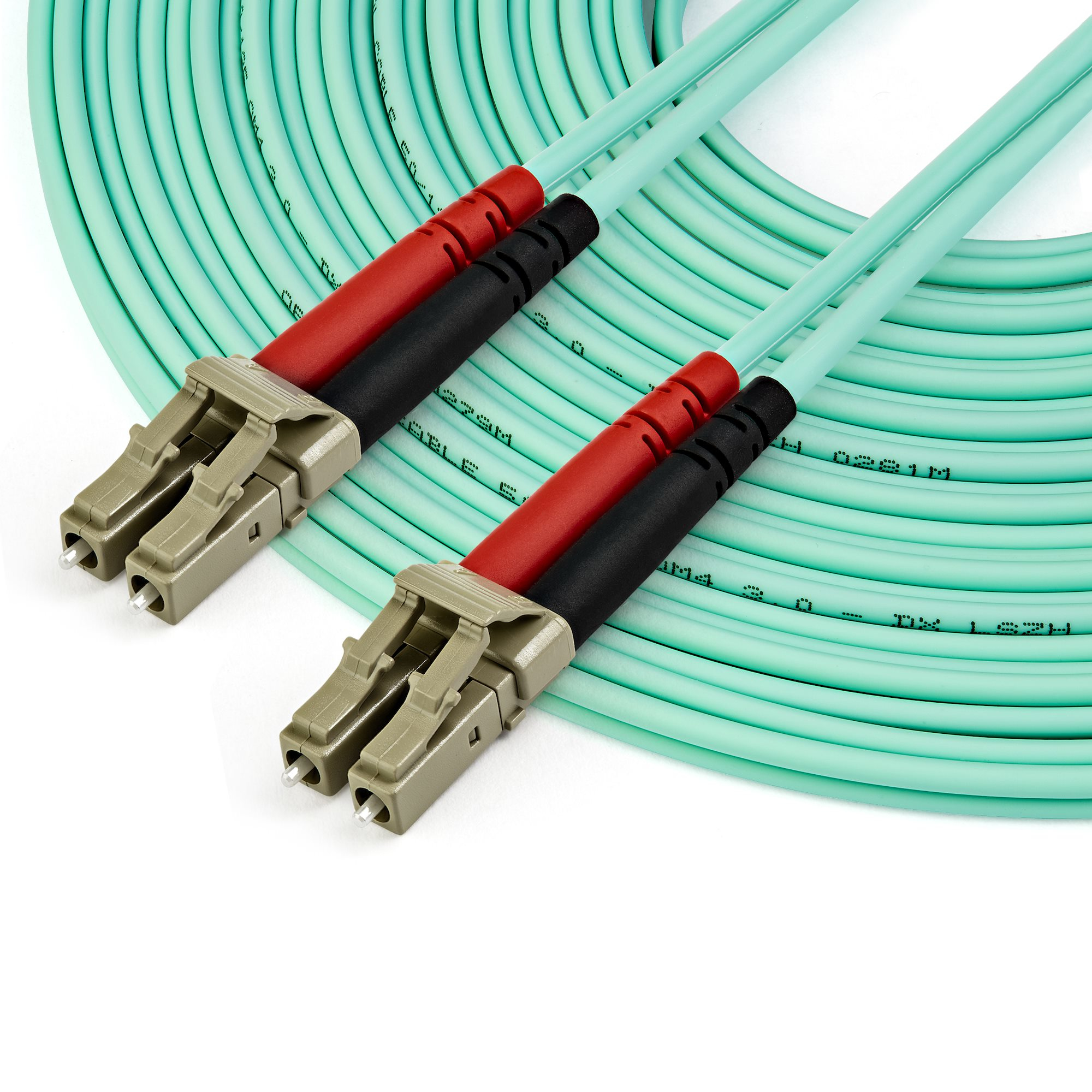 StarTech.com Câble Fibre Optique Multimode 10m LC/UPC à LC/UPC OM4 50/125 - Cordon de raccordement - LC multi-mode (M) pour LC multi-mode (M) - 10 m - fibre optique - duplex - 50 / 125 microns - OM4 - turquoise