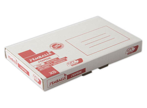 1 Boîte pour envoi postal L 25 x l 15,5 x H 4,5 cm - XS