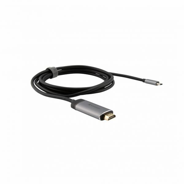 Verbatim - Câble vidéo/audio - 24 pin USB-C mâle pour HDMI mâle - 1.5 m - support 4K