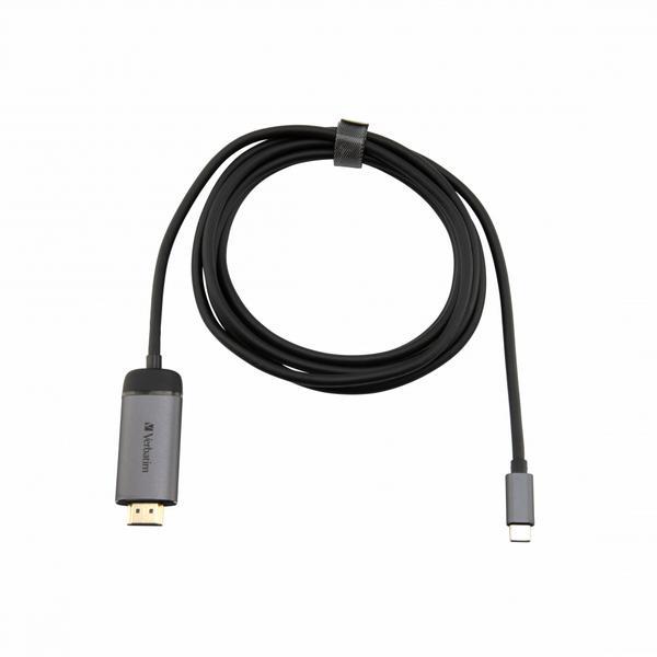 Verbatim - Câble vidéo/audio - 24 pin USB-C mâle pour HDMI mâle - 1.5 m - support 4K