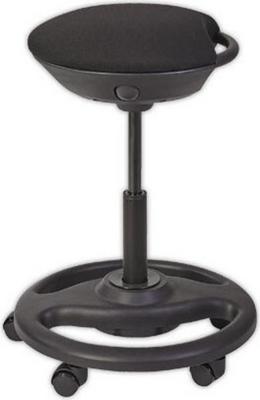 1 Tabouret ergonomique à bascule noir avec roulettes