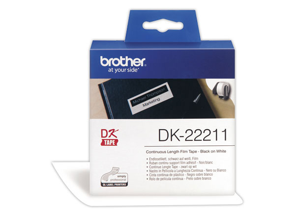 1 Rouleau d'étiquettes QL BROTHER 29 mm x 15 m DK22211