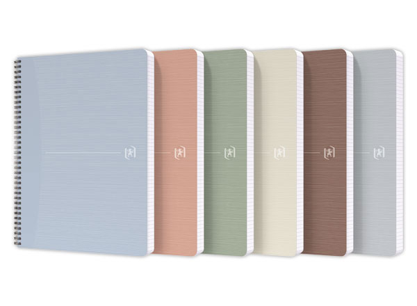 1 Cahier recyclé à spirales 180 pages 90gr A4 5x5.