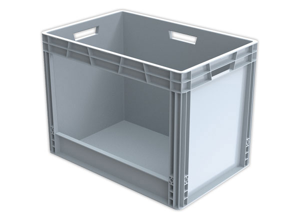 1 Bac picking avec ouverture longueur gris 90L