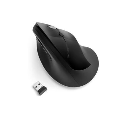 Kensington Pro Fit Ergo Vertical Wireless Mouse - Souris verticale - ergonomique - pour droitiers - 6 boutons - sans fil - 2.4 GHz - récepteur sans fil USB - noir