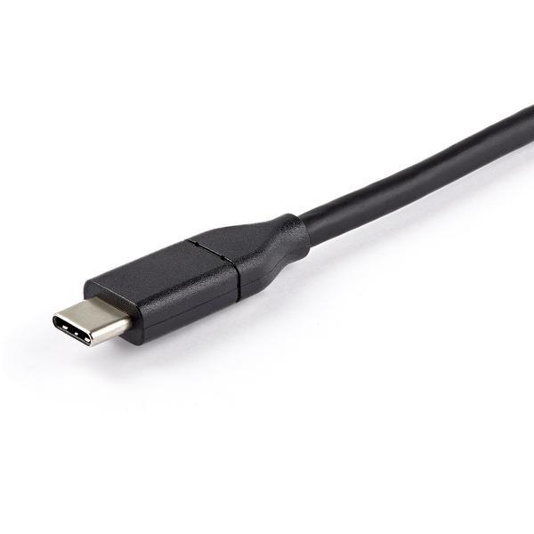 StarTech.com Câble USB Type-C vers DisplayPort 1.4 (bidirectionnel) - 1 m - Câble DisplayPort - 24 pin USB-C (M) pour DisplayPort (F) - USB 3.1 / Thunderbolt 3 / DisplayPort 1.4 - 1 m - actif, support pour 8K UHD (7680 x 4320) - noir