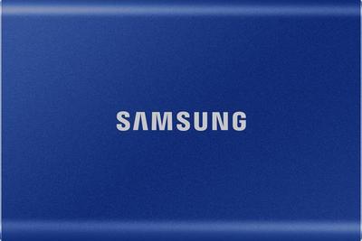 Samsung T7 MU-PC1T0H - SSD - chiffré - 1 To - externe (portable) - USB 3.2 Gen 2 (USB-C connecteur) - AES 256 bits - bleu indigo