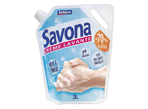 1 Eco recharge crème lavante 3L parfum Amande