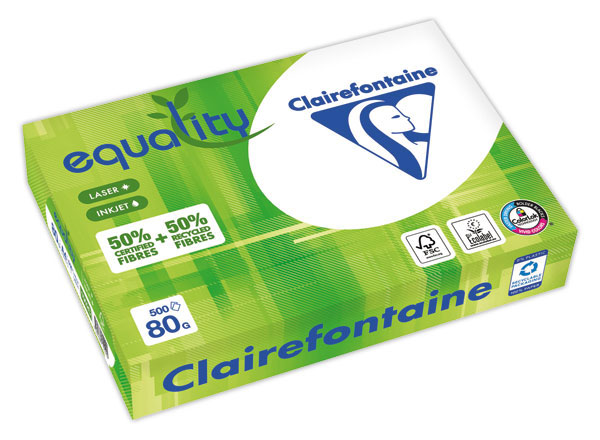1 Carton de 5 Ramette de papier recyclé EQUALITY A4-80 g