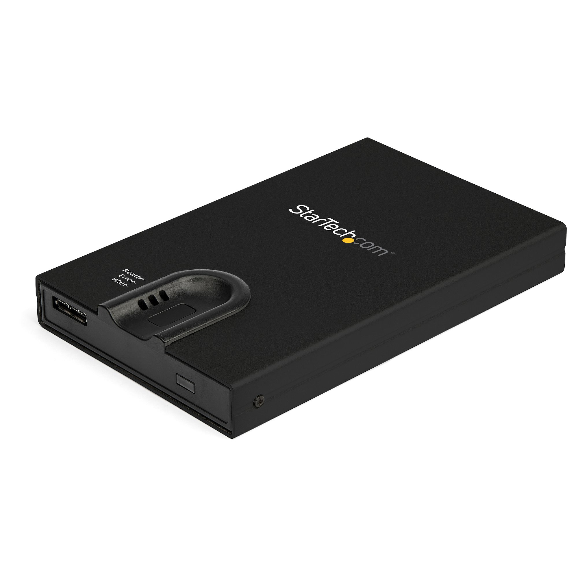 StarTech.com Boîtier de disque dur SATA de 2,5" crypté - Accès par empreinte digitale - Boitier externe - 2.5" - SATA 6Gb/s - USB 3.0 - noir - Conformité TAA