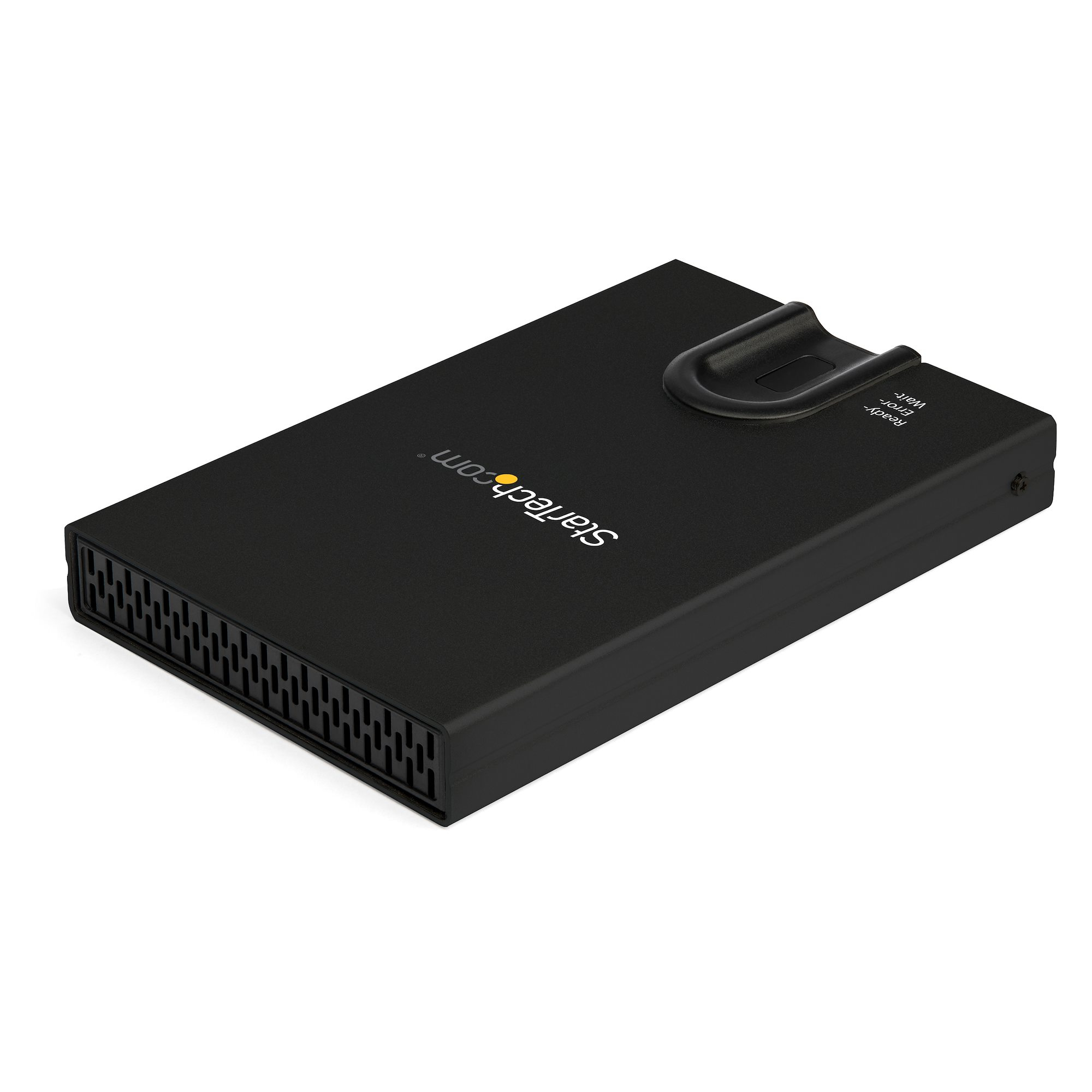 StarTech.com Boîtier de disque dur SATA de 2,5" crypté - Accès par empreinte digitale - Boitier externe - 2.5" - SATA 6Gb/s - USB 3.0 - noir - Conformité TAA
