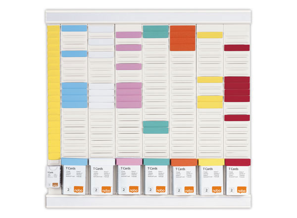 1 Kit planning annuel 8 colonnes hebdomadaires - Blanc