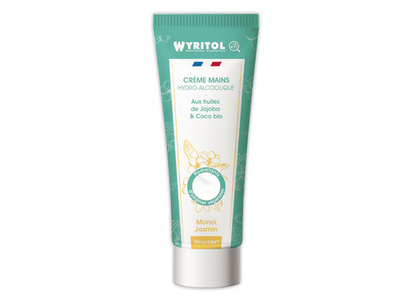 1 crème mains hydroalcoolique Monoï Jasmin 75 ML