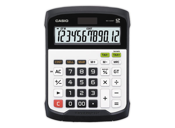 1 CALCULATRICE ETANCHE CASIO WD-320MT