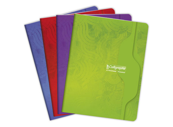 1 Cahier agrafé Calligraphe 70g, 17x22 cm,5x5,96 pages