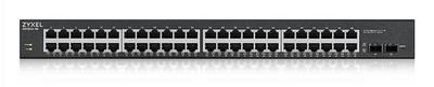 Zyxel GS1900 Series GS1900-48HPv2 - Commutateur - intelligent - 48 x 10/100/1000 (24 PoE+) + 2 x Gigabit SFP (liaison montante) - Montable sur rack, de bureau - PoE+ (170 W)