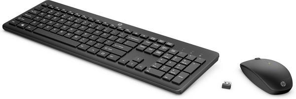 Ensemble clavier et souris - sans fil - Français - Noir pour HP 21, 22, 24, 27, Pavilion 24, 27, TP01, Portable 14, 15