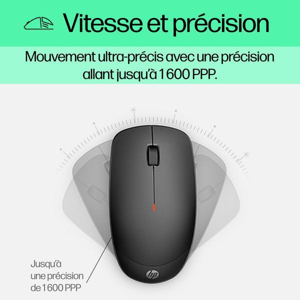 Ensemble clavier et souris - sans fil - Français - Noir pour HP 21, 22, 24, 27, Pavilion 24, 27, TP01, Portable 14, 15