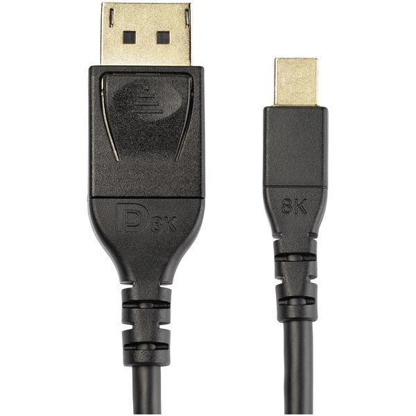 StarTech.com Câble 2m certifié VESA mDP vers DP 1.4 8K 60Hz HBR3 HDR 4K - Câble DisplayPort - Mini DisplayPort (M) verrouillé pour DisplayPort (M) verrouillé - DisplayPort 1.4 - 2 m - support 8K - noir