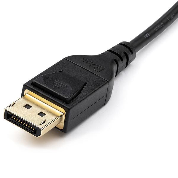 StarTech.com Câble 2m certifié VESA mDP vers DP 1.4 8K 60Hz HBR3 HDR 4K - Câble DisplayPort - Mini DisplayPort (M) verrouillé pour DisplayPort (M) verrouillé - DisplayPort 1.4 - 2 m - support 8K - noir