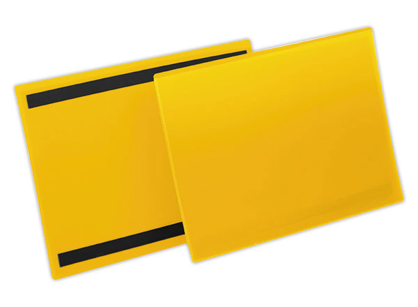 1 Lot de 50 Pochettes logistiques magnétiques A4 paysage jaune DURABLE