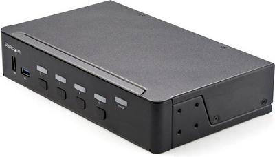 StarTech.com Commutateur KVM HDMI à 4 Ports - 1 Moniteur 4K 60Hz Ultra HDR - KVM de Bureau HDMI 2.0 avec Hub USB 3.0 à 2 Ports (5Gbps) et 4x USB 2.0 HID, Audio - TAA (SV431HU34K6) - Commutateur écran-clavier-souris/audio - 4 x KVM / audio - 1 utilisateur