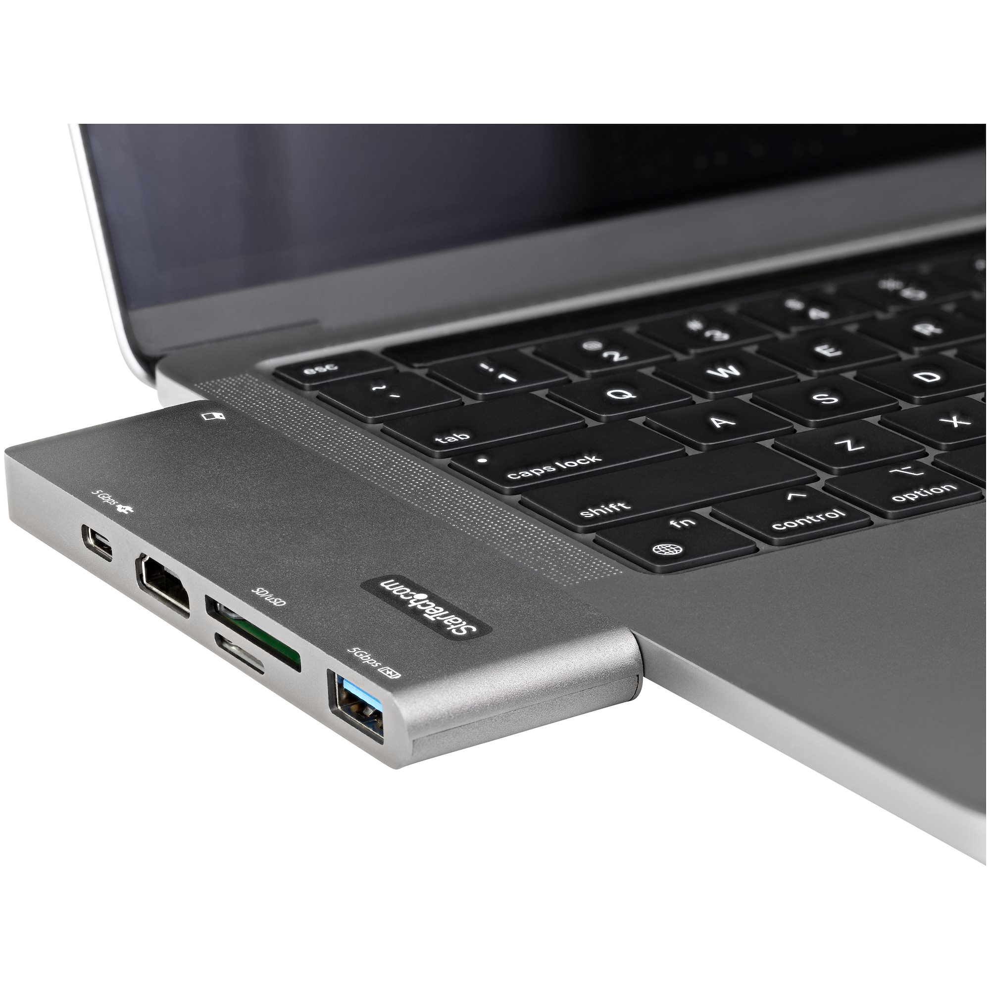 StarTech.com Adaptateur Multiport USB-C pour MacBook Pro/Air - USB Type-C vers HDMI 4K, Alimentation 100W, Slot SD/MicroSD, Hub 2 Ports USB 3.0 - Mini Dock USB-C Portable (DKT30CMHSDPD) - Station d'accueil - USB-C / Thunderbolt 3 - HDMI