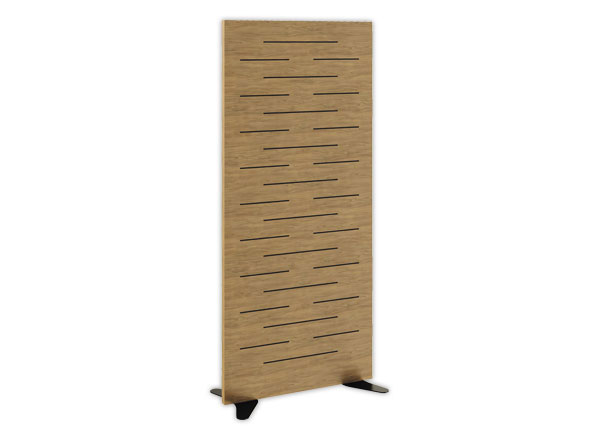 1 Cloison acoustique Hêtre H180cm montée