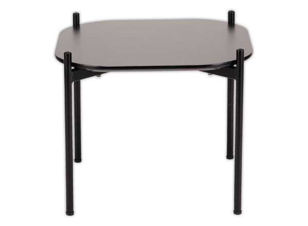 1 Table basse MEET 50 x 50 Noir pieds noirs