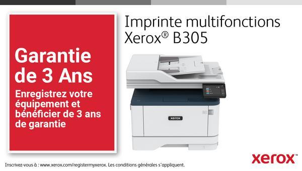 Xerox B305V_DNI - Imprimante multifonctions - Noir et blanc - laser - Legal (216 x 356 mm) (original) - A4/Legal (support) - jusqu'à 38 ppm (copie) - jusqu'à 38 ppm (impression) - 350 feuilles - USB 2.0, LAN, Wi-Fi(n) - programme de retours Green World Al