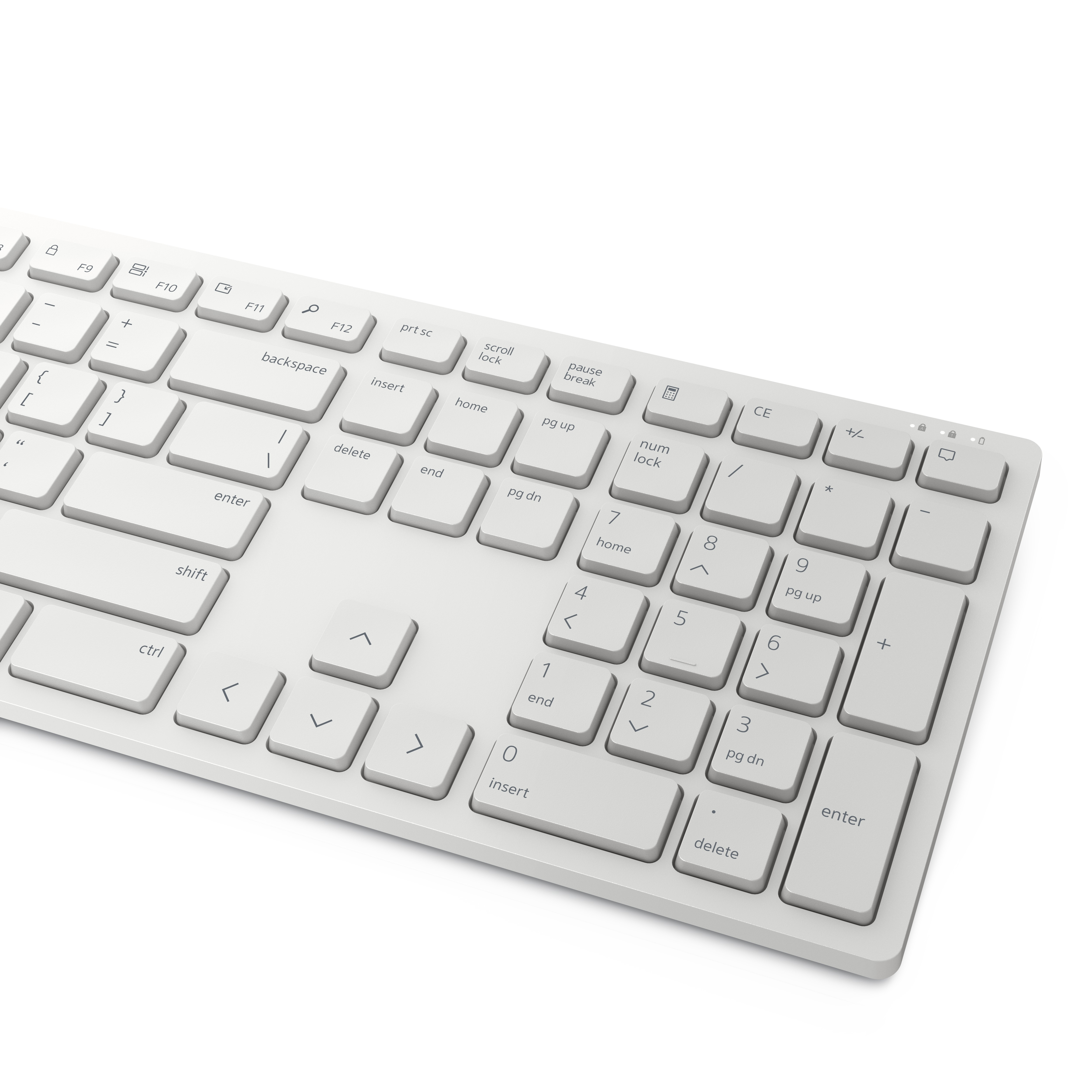 Dell Pro KM5221W - Ensemble clavier et souris - sans fil - 2.4 GHz - AZERTY - Français - blanc - avec 3 years NBD Advance Exchange