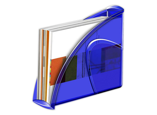 1 Porte-revues CEP Pro Happy-Dos 8 cm - Bleu