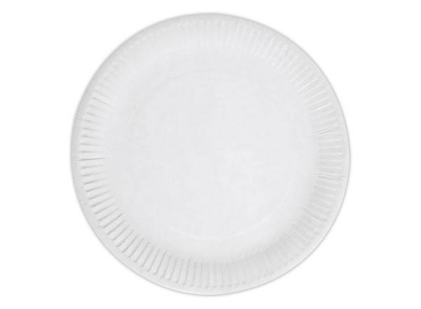 1 Lot de 100 Assiettes en carton - 23 cm de diamètre