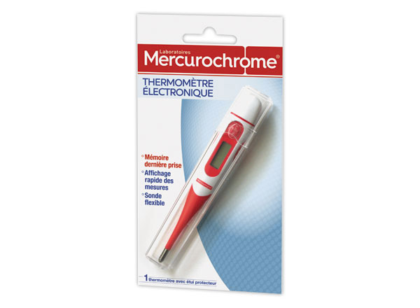 1 Thermomètre électronique - Mercurochrome