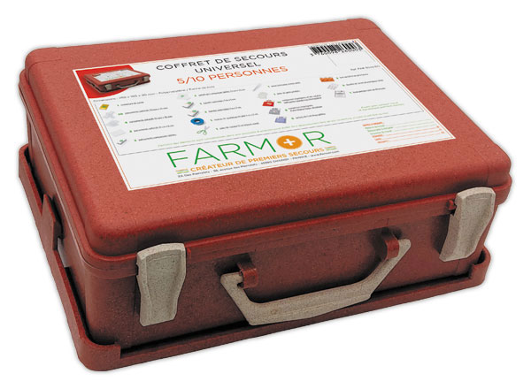 1 Coffret de secours "Universel" 5/10 personnes - Farmor