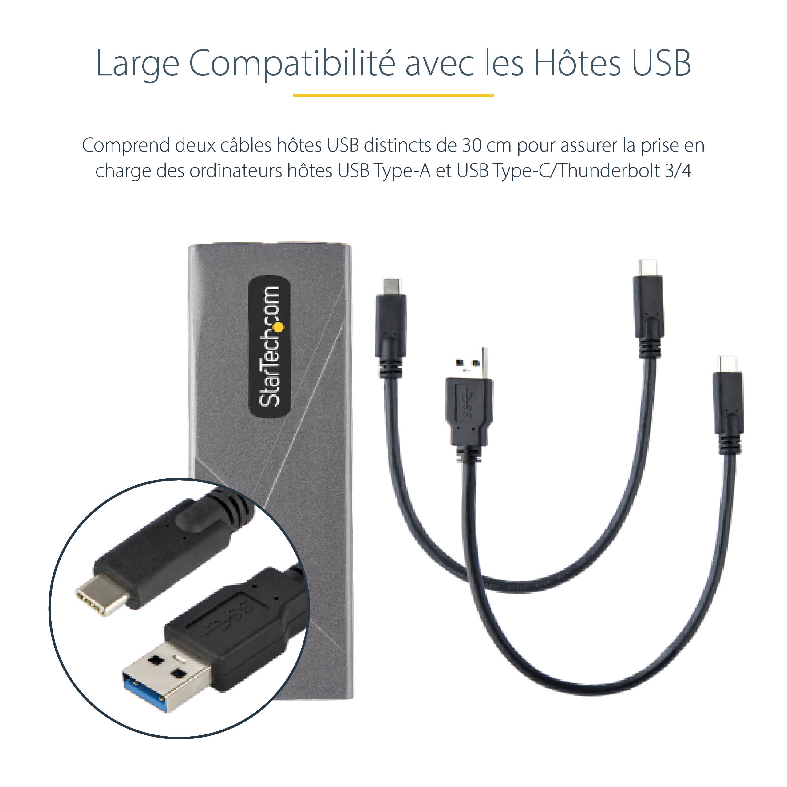 Transformez votre SSD PCIe M.2 NVMe ou SATA AHCI M.2 en une solution de stockage externe USB hautement portable. Ce boîtier est doté de l'USB 3.1 Gen 2 (10Gbps) avec prise en charge de l'UASP et PCIe 3.0 offrant des vitesses de transfert de données réelle