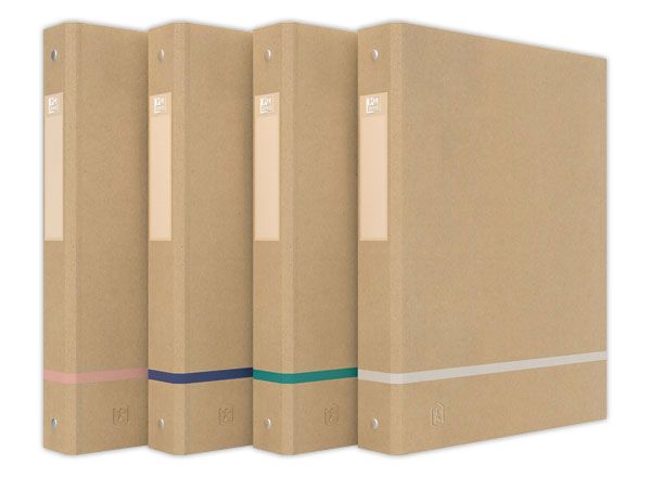 1 Lot de 14  classeurs Touareg 4 anneaux - carte recyclée