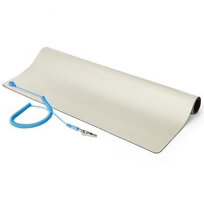 StarTech.com Tapis Antistatique ESD - Tapis de Travail pour Électronique - Tapis antistatique - fil de mise à la terre détachable - beige