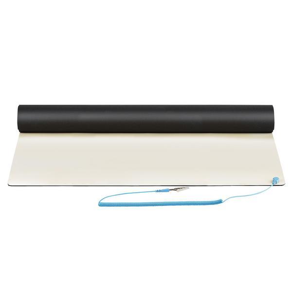 StarTech.com Tapis Antistatique ESD - Tapis de Travail pour Électronique - Tapis antistatique - fil de mise à la terre détachable - beige