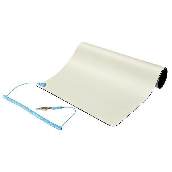 StarTech.com Tapis Antistatique ESD - Tapis de Travail pour Électronique - Tapis antistatique - fil de mise à la terre détachable - beige