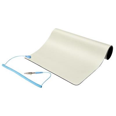 StarTech.com Tapis Antistatique ESD - Tapis de Travail pour Électronique - Tapis antistatique - fil de mise à la terre détachable - beige