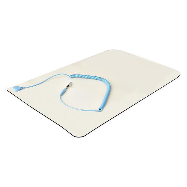 StarTech.com Tapis Antistatique ESD - Tapis de Travail pour Électronique - Tapis antistatique - fil de mise à la terre détachable - beige