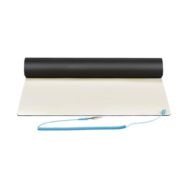 StarTech.com Tapis Antistatique ESD - Tapis de Travail pour Électronique - Tapis antistatique - fil de mise à la terre détachable - beige