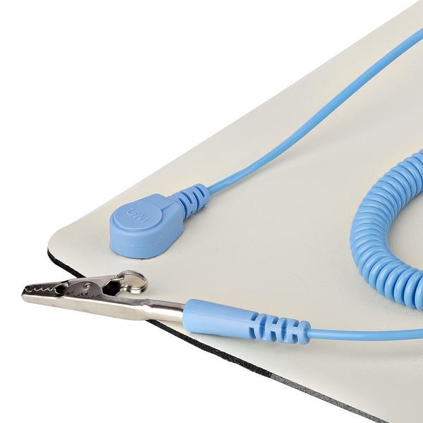 StarTech.com Tapis Antistatique ESD - Tapis de Travail pour Électronique - Tapis antistatique - fil de mise à la terre détachable - beige